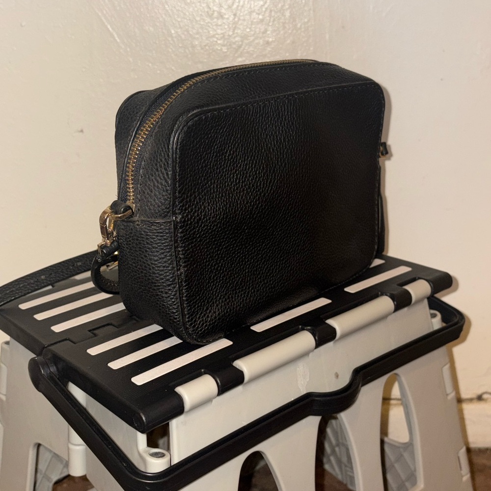 Kate Spade Black Pebbled Leather Camera Crossbody with Tassel - Picture 6 of 13